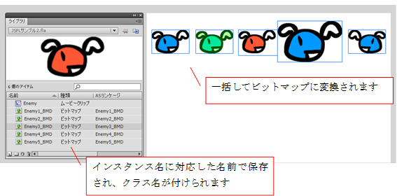 埋め込みアセットクラスとして登録